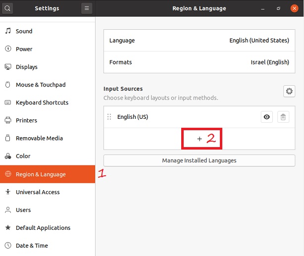 language settings ubuntu