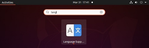 ubuntu language support